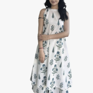 Sleeveless A-Line Printed Kurta & Palazzo Set