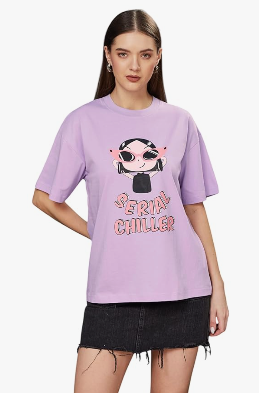 Women's Super Soft Round Neck Continuous Short Sleeves Cotton Solid Twill Pocket Regular Basic T-Shirt