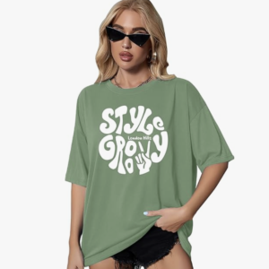 London Hills Women's Cotton Oversized Fit T-Shirt